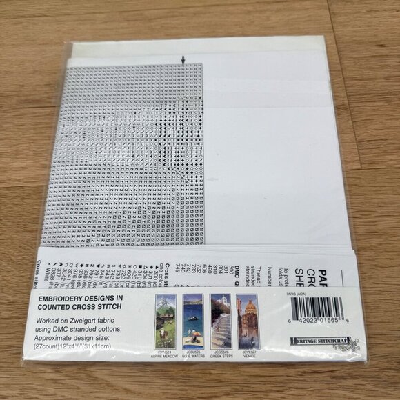 Heritage Paris Counted Cross Stitch Kit John Clayton Eiffel Tower NEW SEALED - Picture 4 of 6